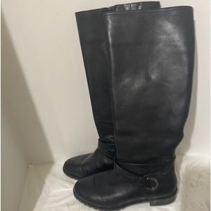 antonio melani long boots 6 17 inches long black women flat